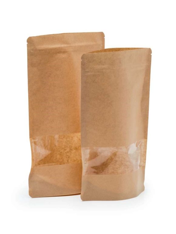 Doypack-Kraft Doypack with window